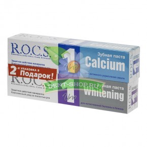 R.O.C.S. UNO Calcium + UNO Whitening,   260 