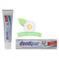Dentipur halfcreme 40g. крем для фиксации съемных зубных протезов с ромашкой и шалфеем