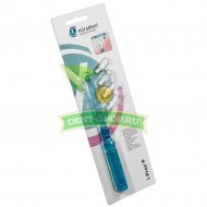 Miradent I-Prox P blue transparent - монопучковая щетка, голубая (ручка + 4 щеточки)