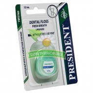 President  Dental Floss Fresh Breath Unwaxed свежее дыхание, 15 м